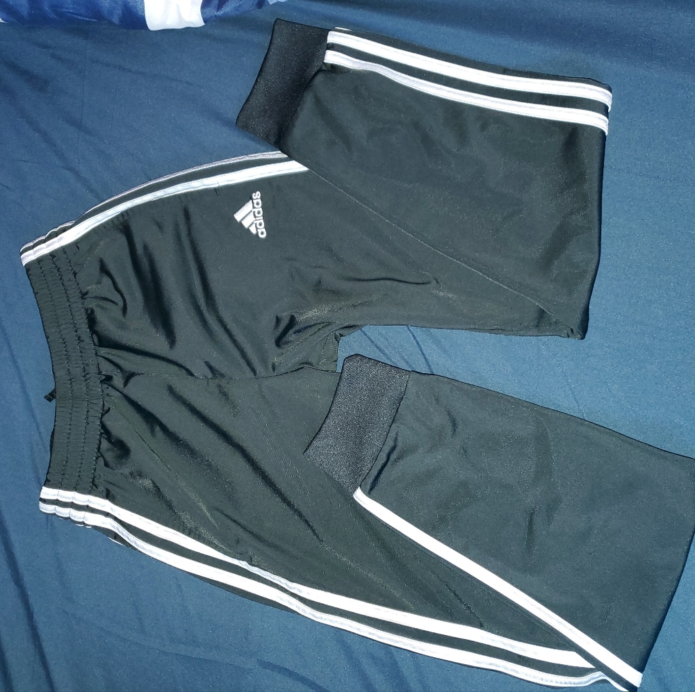 Adidas 3-Stripes Pants Black Youth size Medium 10-12